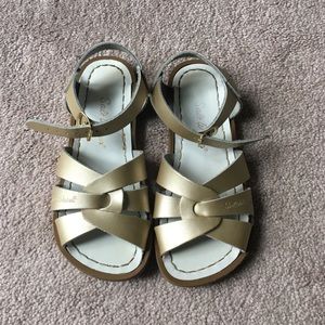 Salt Water Gold Sandals Girls Size 13